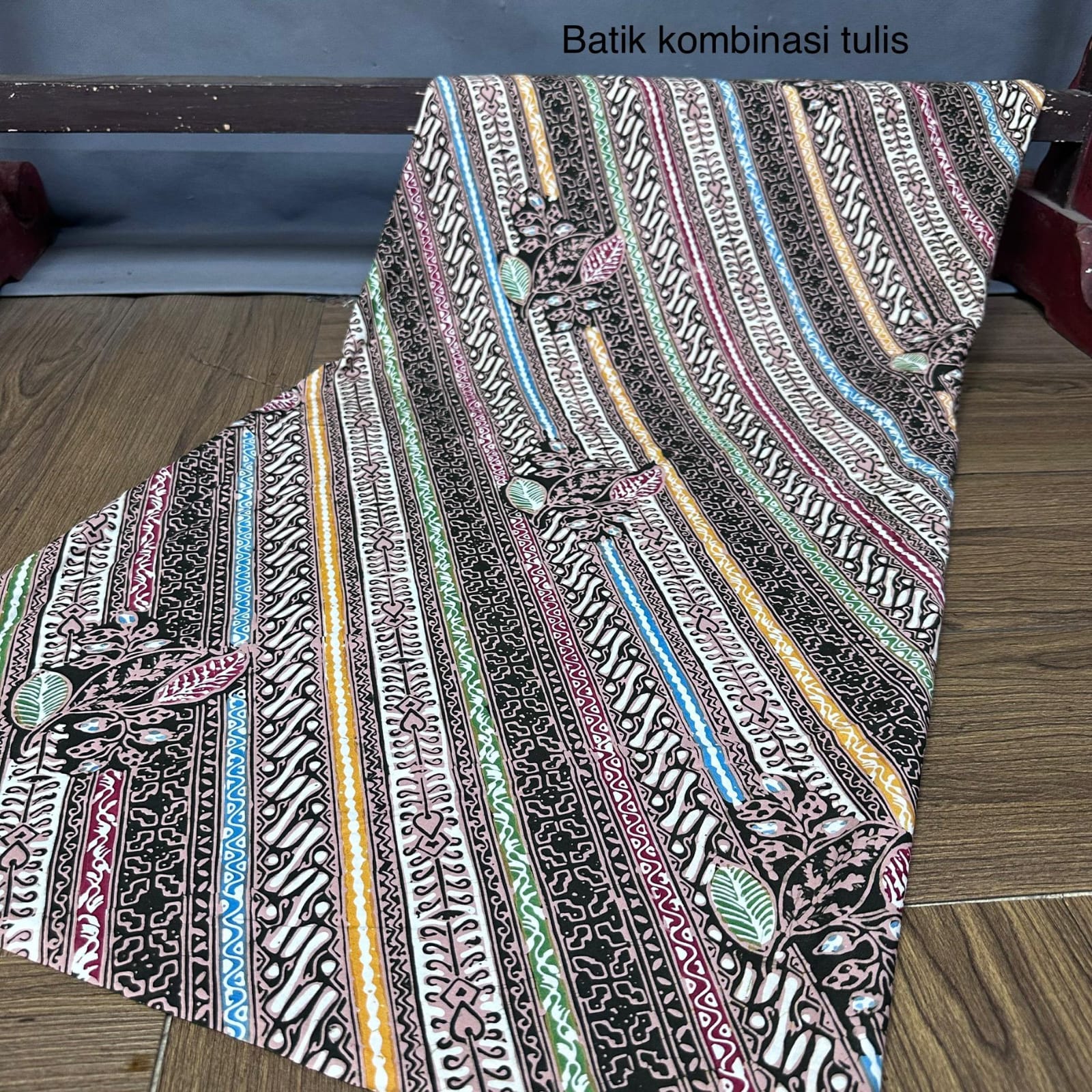 Kain Batik Kombinasi Tulis indigo S023