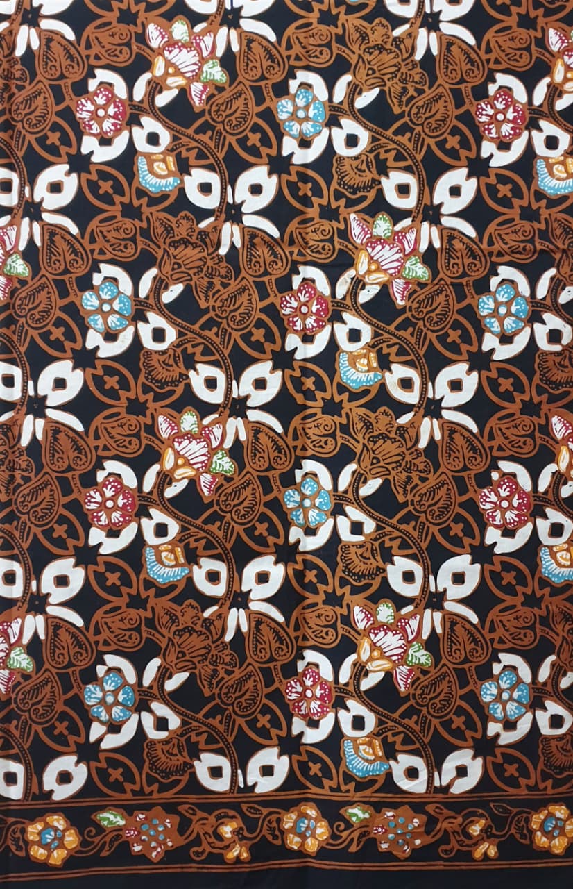 Kain Batik Kombinasi Tulis sogan  Premium S03845