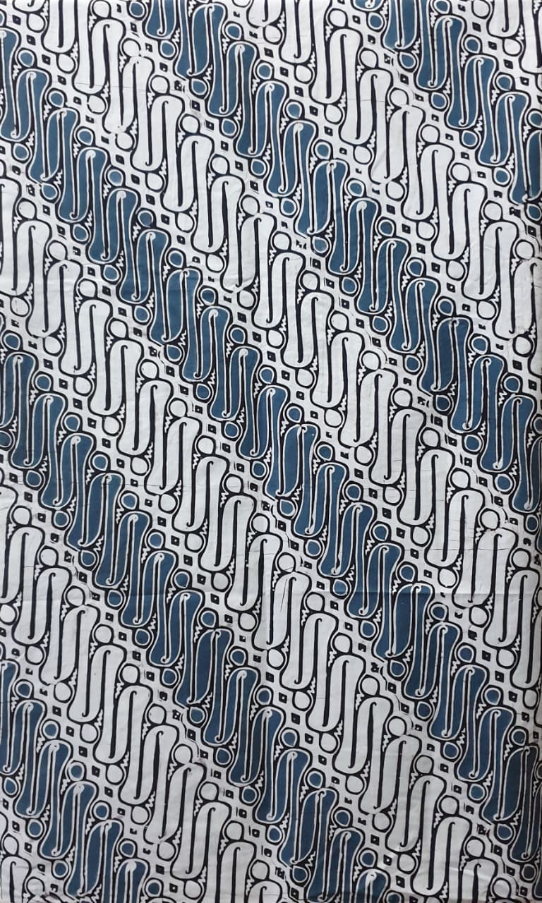 Kan Batik Cap Indigo  Premium S04178