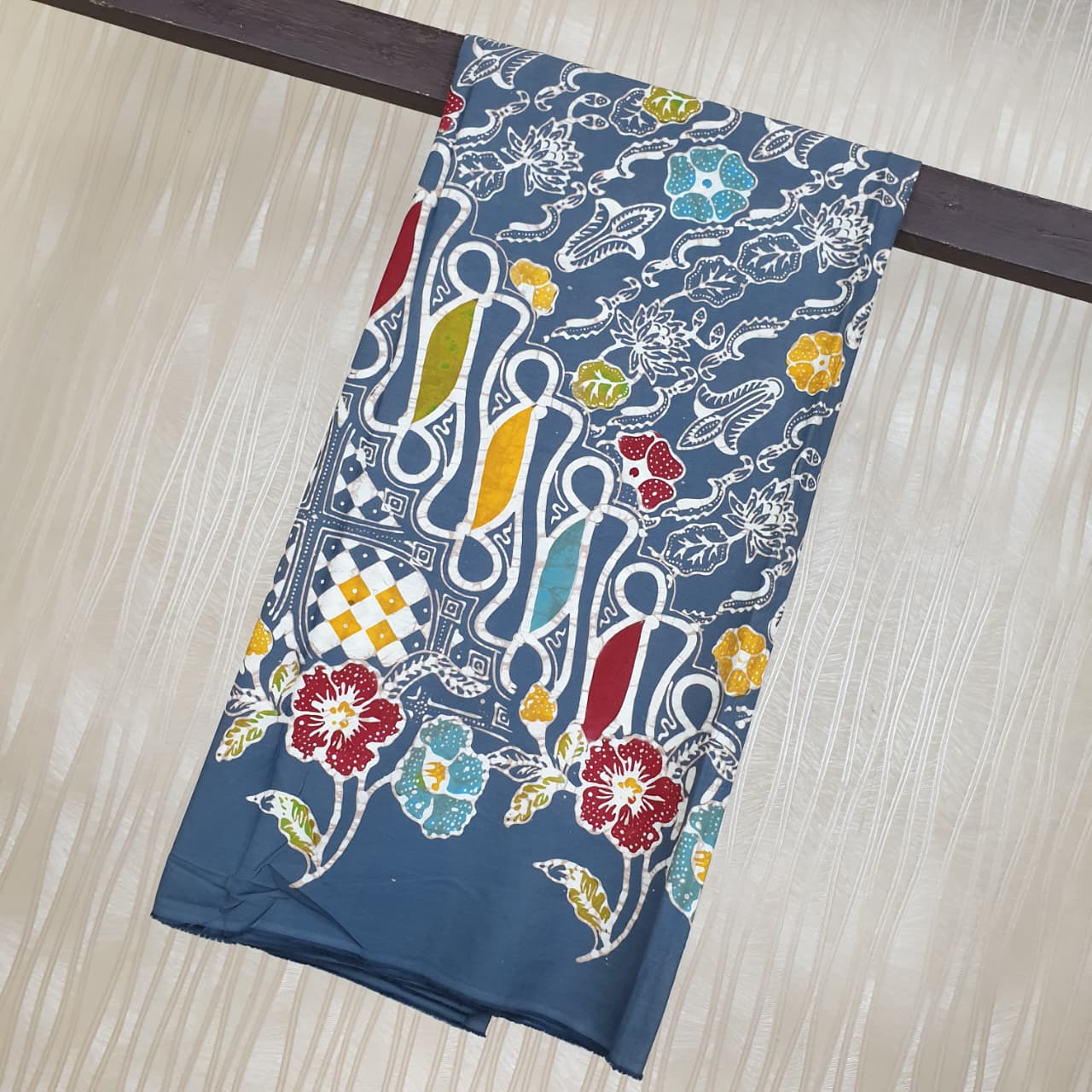 Kain Batik Cap Indigo  Premium S04165