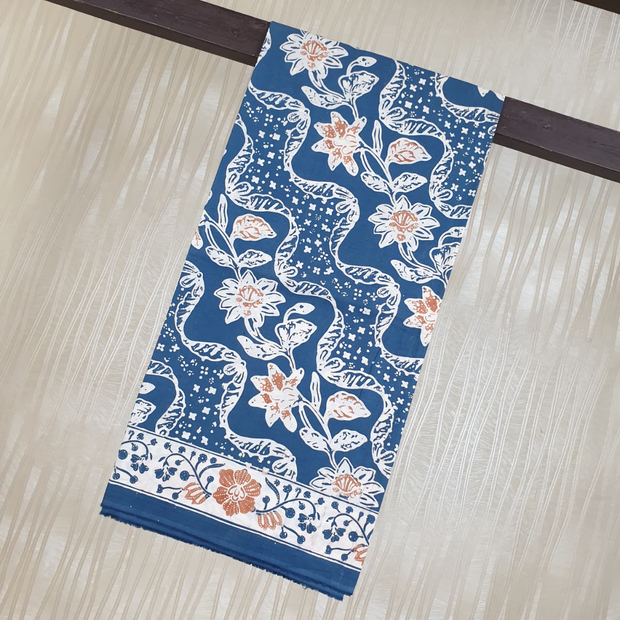 Kain Batik Cap Indigo  Premium S04169