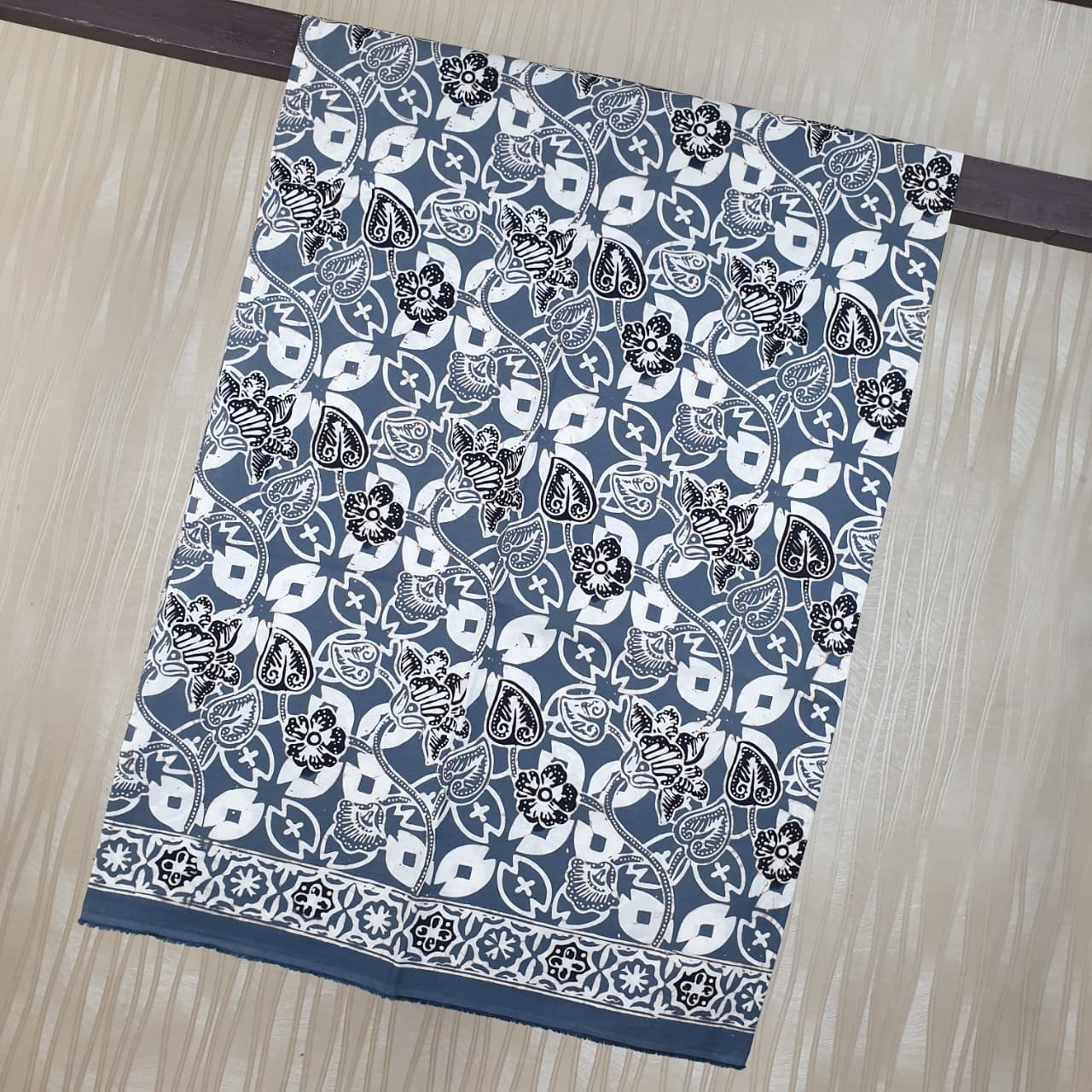 Kain Batik Cap Indigo  Premium S04151