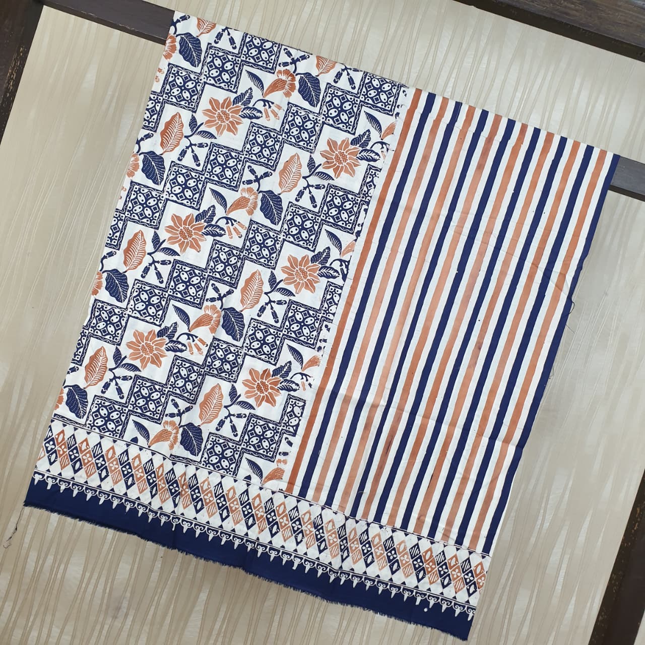 Kain Batik Cap Indigo  Premium S04147