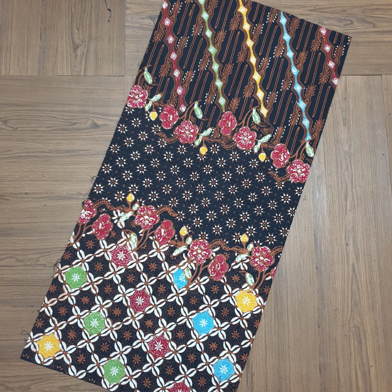 Kan Batik Kombinasi Tulis colet sogan  Premium S0380