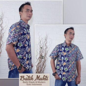 Kemeja wedel Kerton kembang